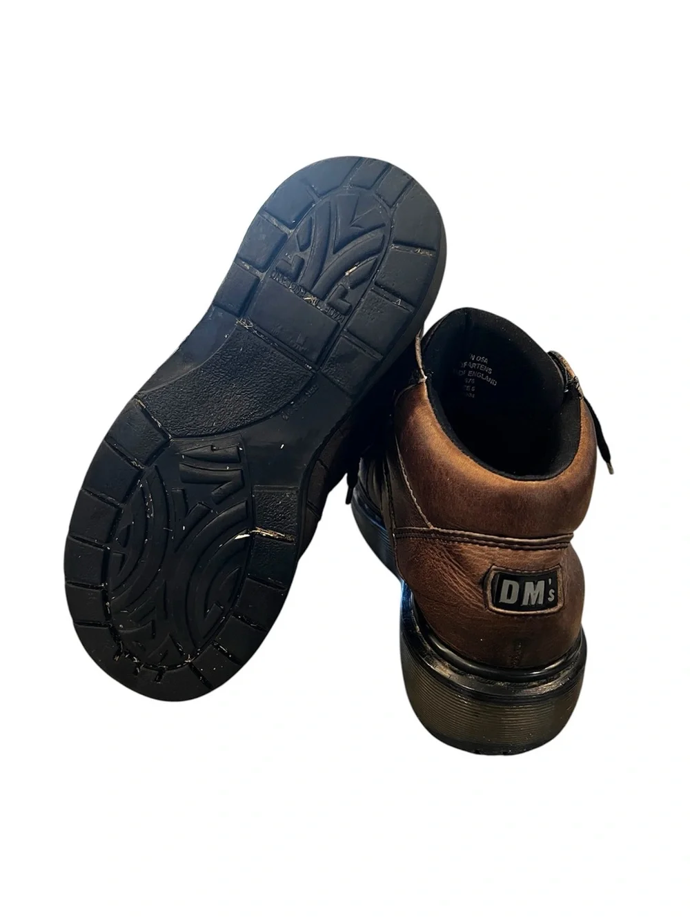 Dr. Martens Men’s Brown Leather Lace-Up Work Boots